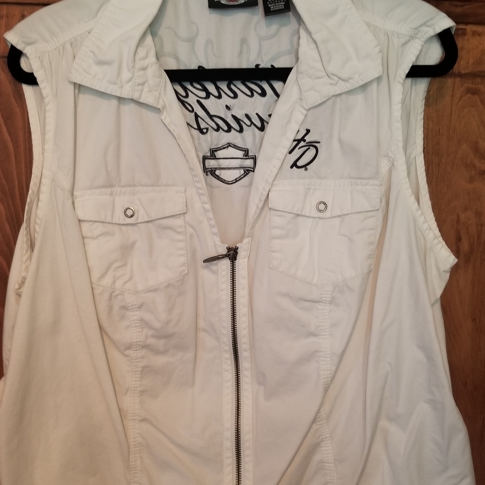 Harley Davidson zippered shirt